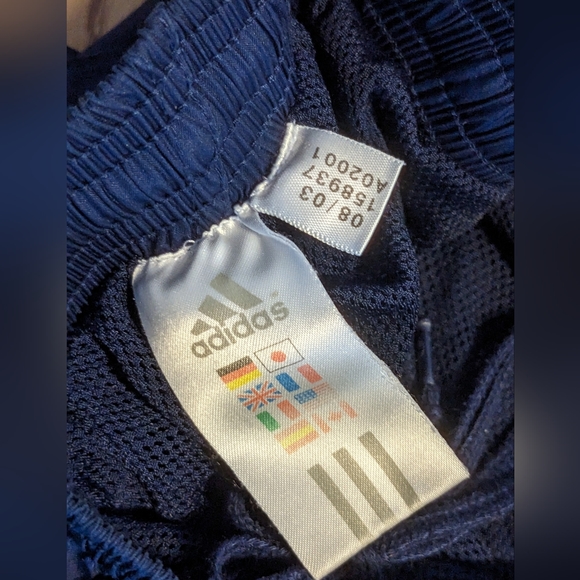 Vintage Y2K Adidas Nylon Lined Ankle Zip Joggers Sweatpants Size XL - Picture 7 of 7